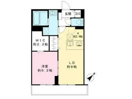 MAISON DE MARINE(1LDK/1階)の間取り写真