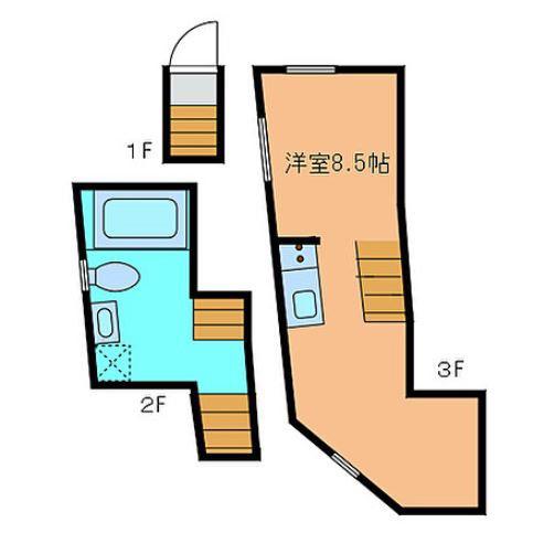 SM23215 当店限定物件(1DK/1階)の間取り写真