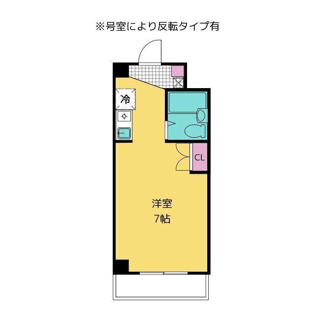 エストレージャ湘南(ワンルーム/6階)の間取り写真