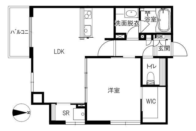 MAORI(1LDK/7階)の間取り写真