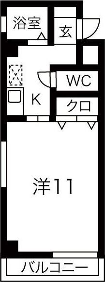 アビタシオンSEI(1K/3階)の間取り写真