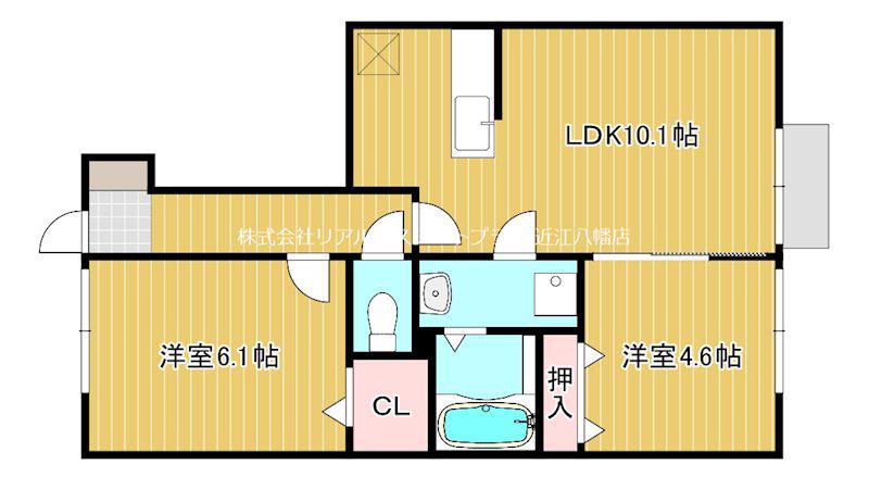 ARROWS(2LDK/1階)の間取り写真