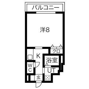 サン・錦本町ビル(ワンルーム/11階)の間取り写真
