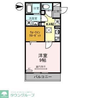 FLORESTA日進(1K/3階)の間取り写真