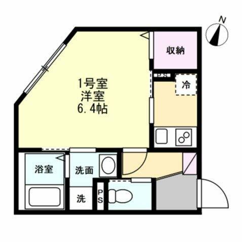 ベイルーム海老名モンド(1K/3階)の間取り写真