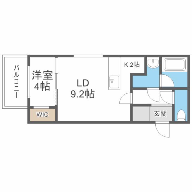 DOMAIN23 ドメイン23(1LDK/3階)の間取り写真