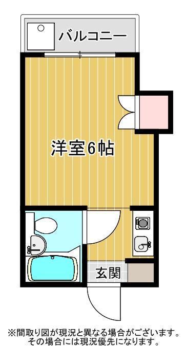 パレシオン音羽(ワンルーム/3階)の間取り写真