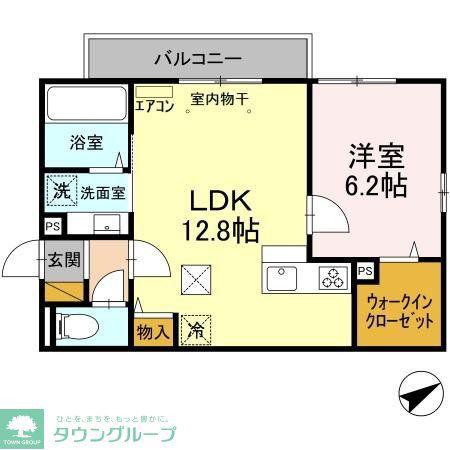 ボヌール(1LDK/1階)の間取り写真