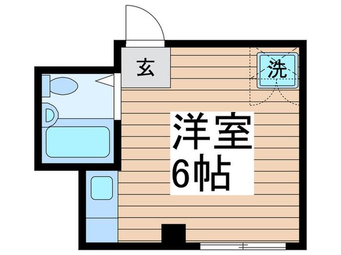 ぴあコマキ(ワンルーム/3階)の間取り写真