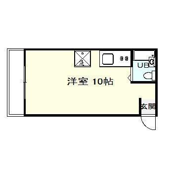 レジデンス11番館(ワンルーム/3階)の間取り写真