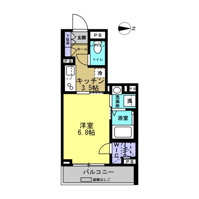 TEA TREE(1K/2階)の間取り写真