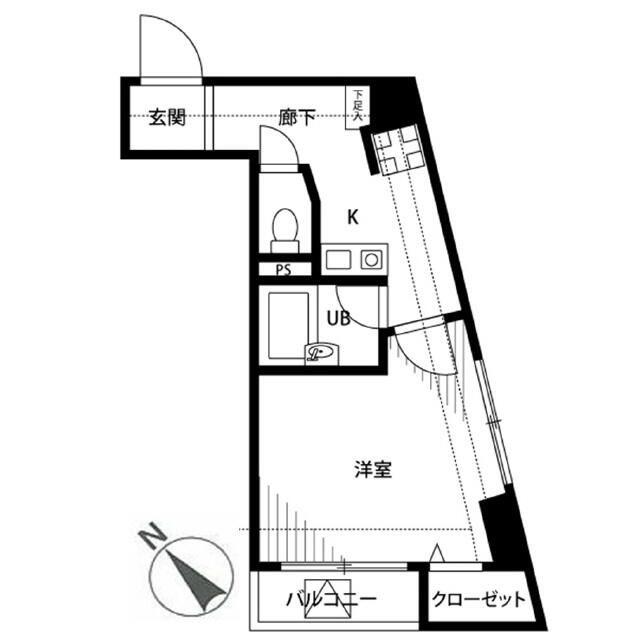 プレール御茶ノ水弐番館(1K/5階)の間取り写真