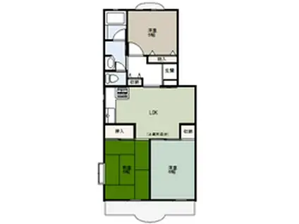 ダイヤモンドマンション1号館(3LDK/3階)の間取り写真