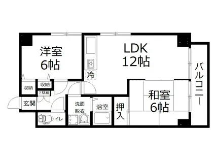 高須フィグハウス(3LDK/2階)の間取り写真