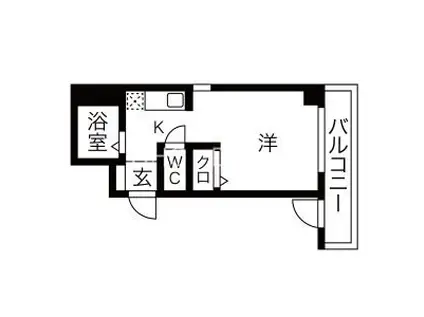 リアライズ近鉄八尾(ワンルーム/2階)の間取り写真