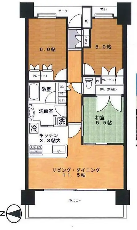 三郷中央センターマークス 3階階 間取り