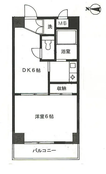 みなともハイツ北千束 2階階 間取り