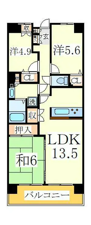 白井ロジュマン 2階階 間取り