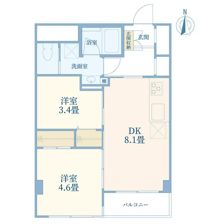 グローリア初穂高田馬場 4階階 間取り