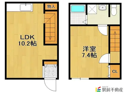 ミコヴィータ(1LDK/1階)の間取り写真