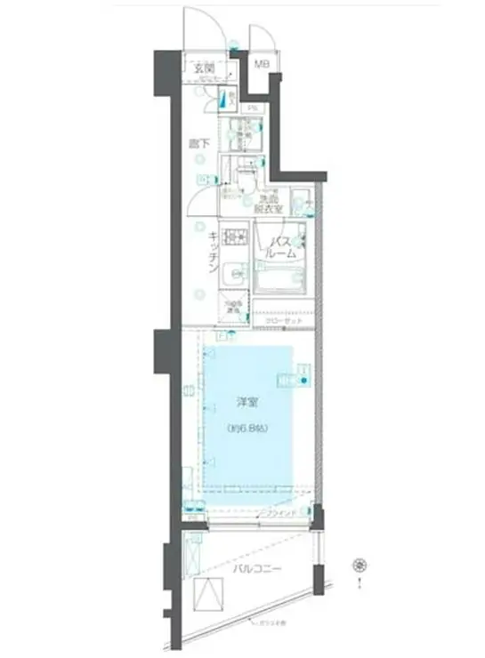 ZOOM目黒かむろ坂 2階階 間取り