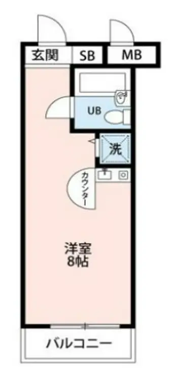 メゾンミール港南 1階階 間取り