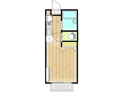 レジデンスモア(1K/2階)の間取り写真