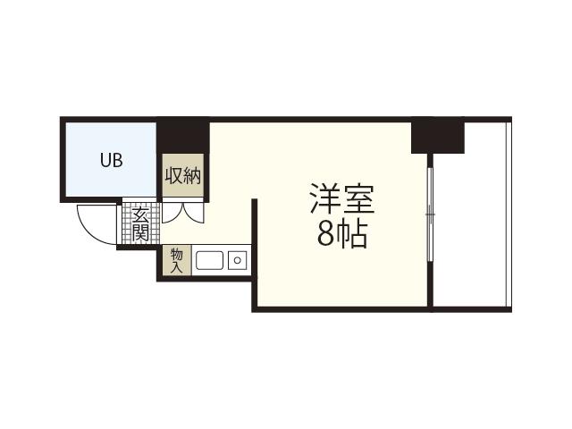 NEPHEL榎町(ワンルーム/9階)の間取り写真