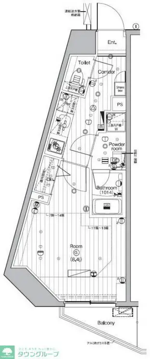 PREMIUM CUBE 池袋要町 2階階 間取り