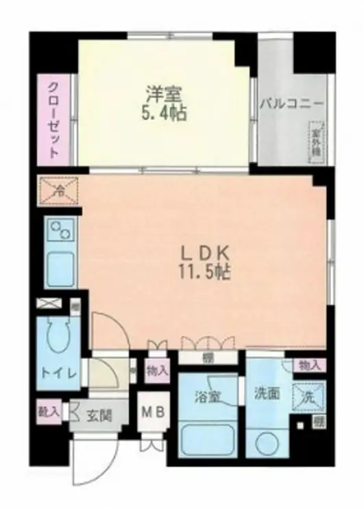茅場町レジデンス壱番館 6階階 間取り