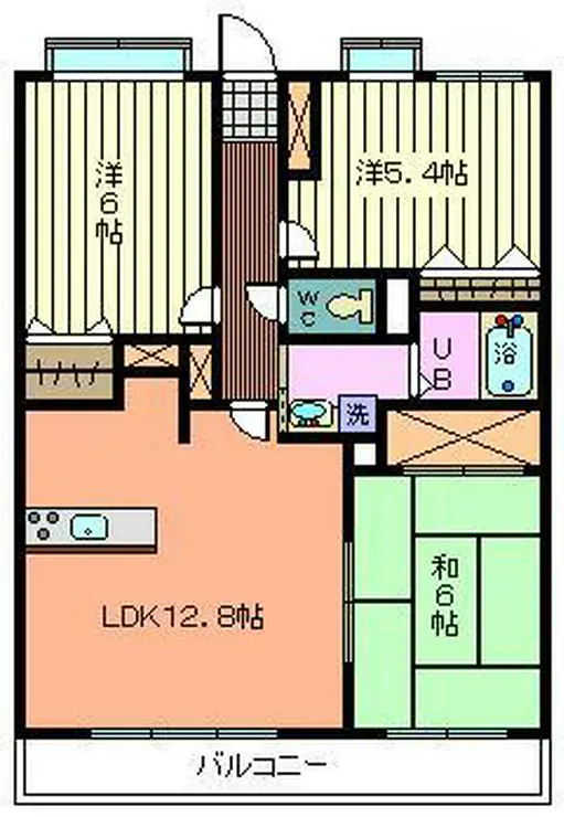 ビューフレア片町 5階階 間取り