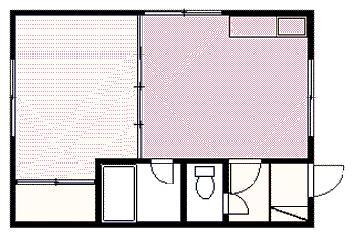 クリーンハイツ(1DK/2階)の間取り写真