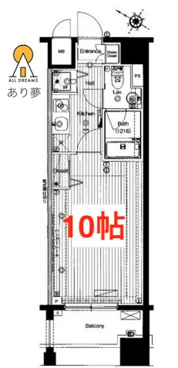 ガーラ・プレシャス横濱関内 8階階 間取り