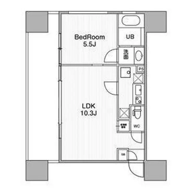 アーバンフラッツ池袋プレミアム 12階階 間取り