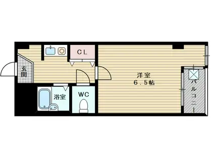 リバーサイド柴島(1K/2階)の間取り写真
