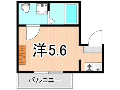 ノーザンロード綾瀬(1K/2階)の間取り写真