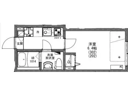 KEIAI RESIDENCE 狭山ヶ丘(1K/3階)の間取り写真