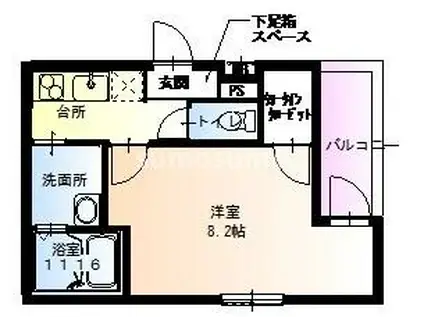 フジパレス大物駅北I番館(1K/3階)の間取り写真