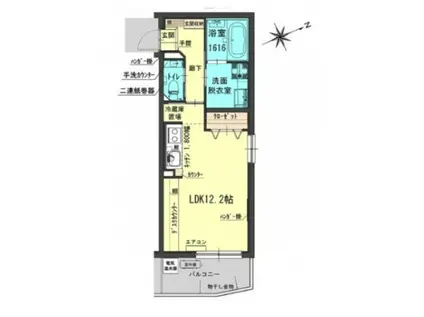 AMISTA大和町(ワンルーム/1階)の間取り写真