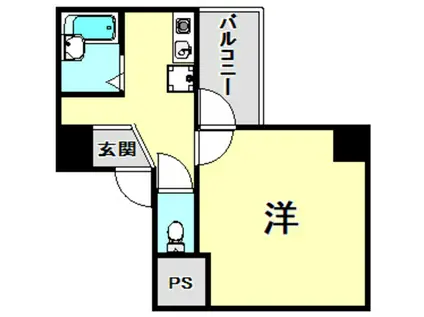 ハーバーズコート(1DK/7階)の間取り写真