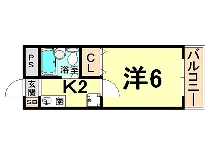 グレイス91(1K/3階)の間取り写真