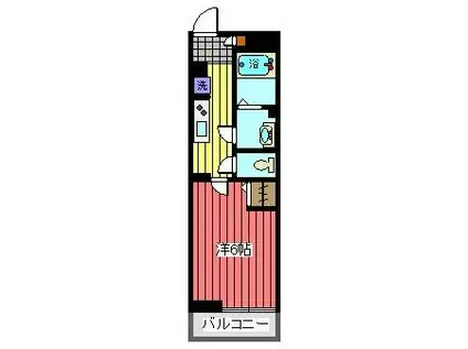 リブリ・プルメリア(1K/2階)の間取り写真