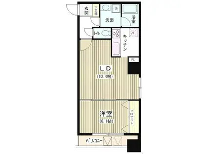 アクアコート(1LDK/7階)の間取り写真