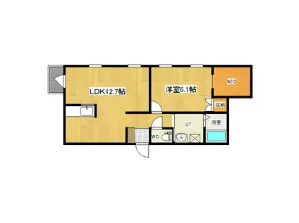 イルマーレN4(1LDK/3階)の間取り写真