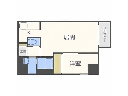 コリーナフォレスタ(1LDK/3階)の間取り写真