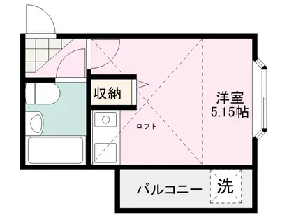 ライフピアセイル(ワンルーム/2階)の間取り写真