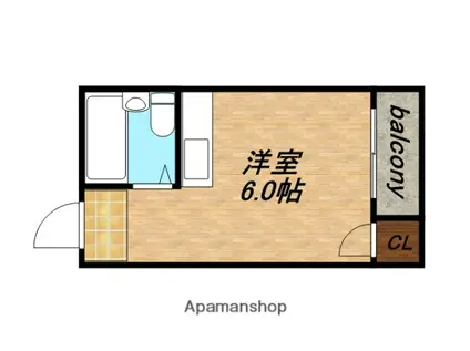 JPアパートメント東成II(ワンルーム/4階)の間取り写真