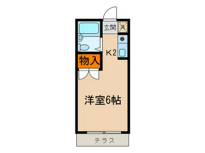 ラ・シャンブル(1K/1階)の間取り写真