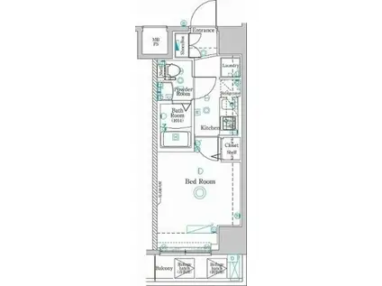 ラフィスタ川口(1K/5階)の間取り写真