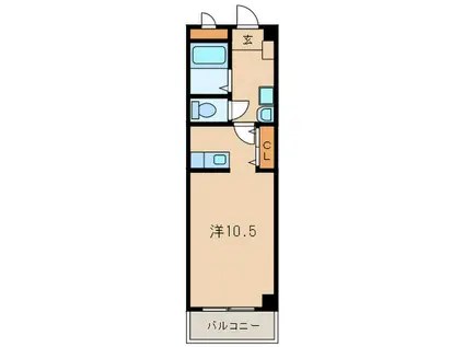 シャトーMARUWA(ワンルーム/3階)の間取り写真